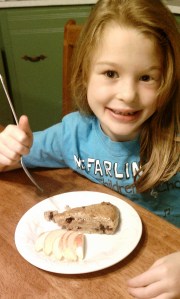 Girl with scone